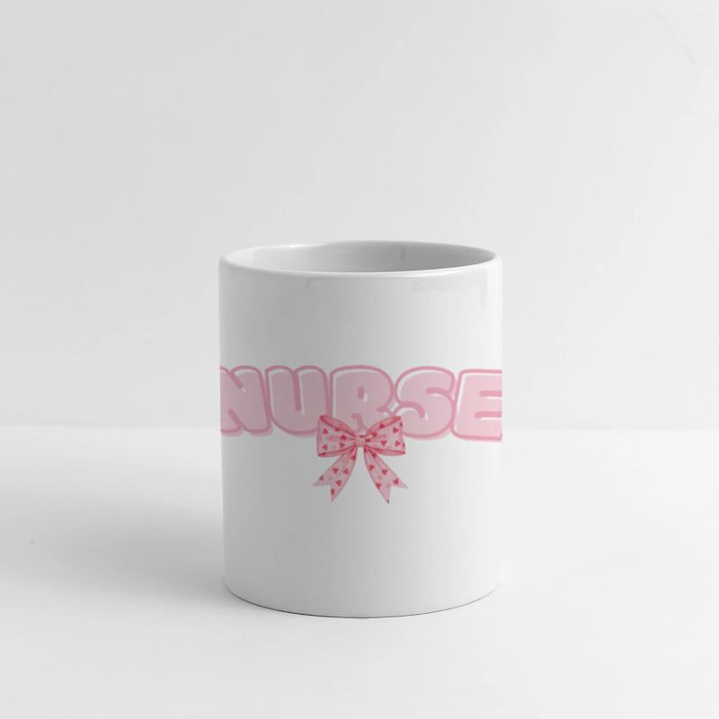 Nurse T Shirt with pink Bow Design