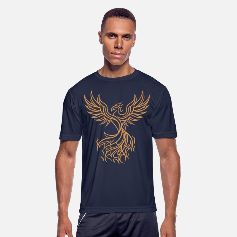 Phoenix Mythical Fire Bird Rising Tribal Art