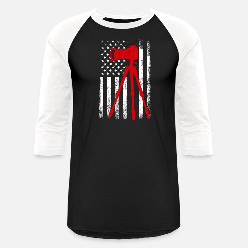 Photography camera American Flag