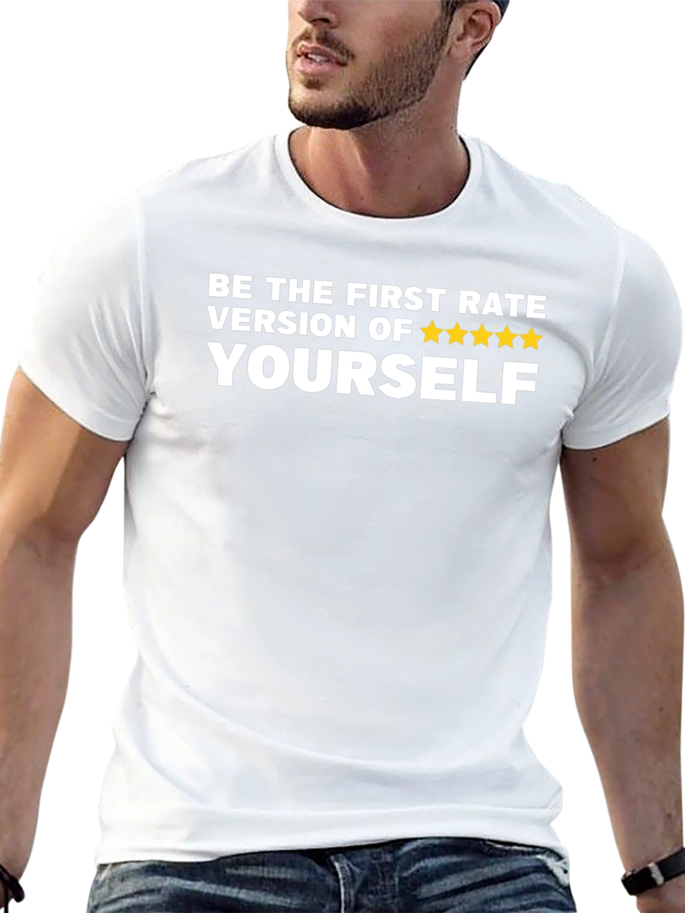 First Rate Version Tee - Motivational Black T-Shirt