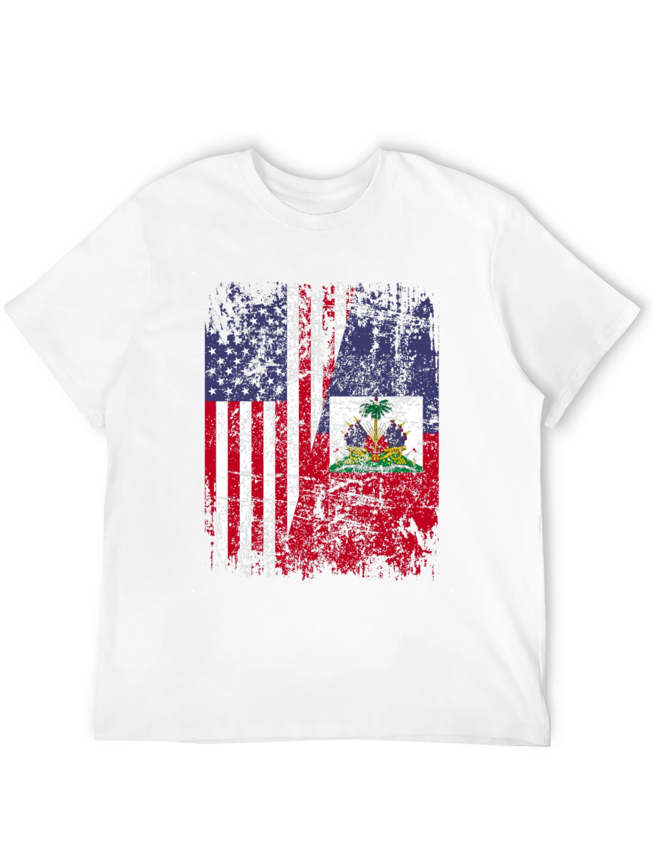 USA Haiti Flag T-Shirt