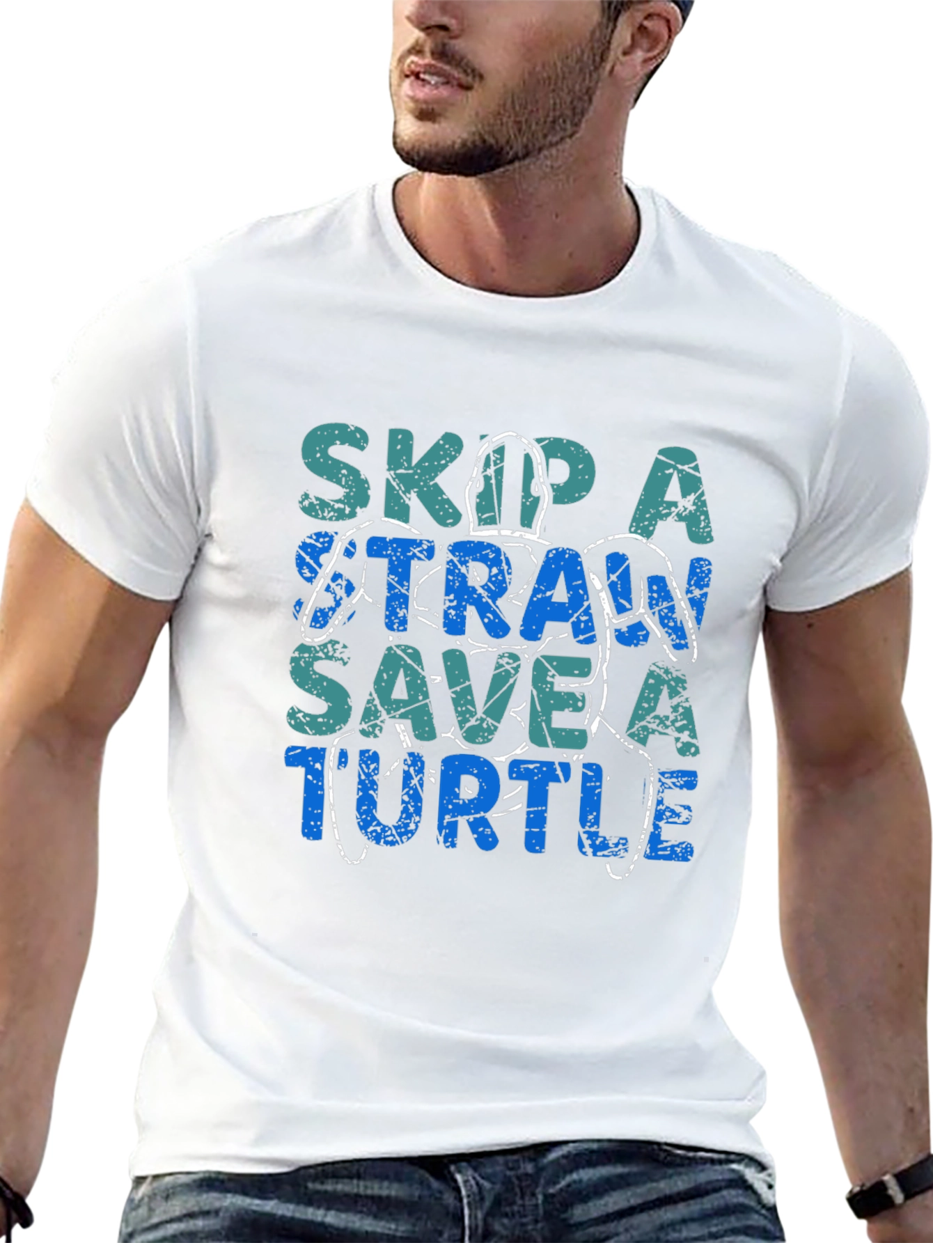 Skip a Straw Save a Turtle T-Shirt