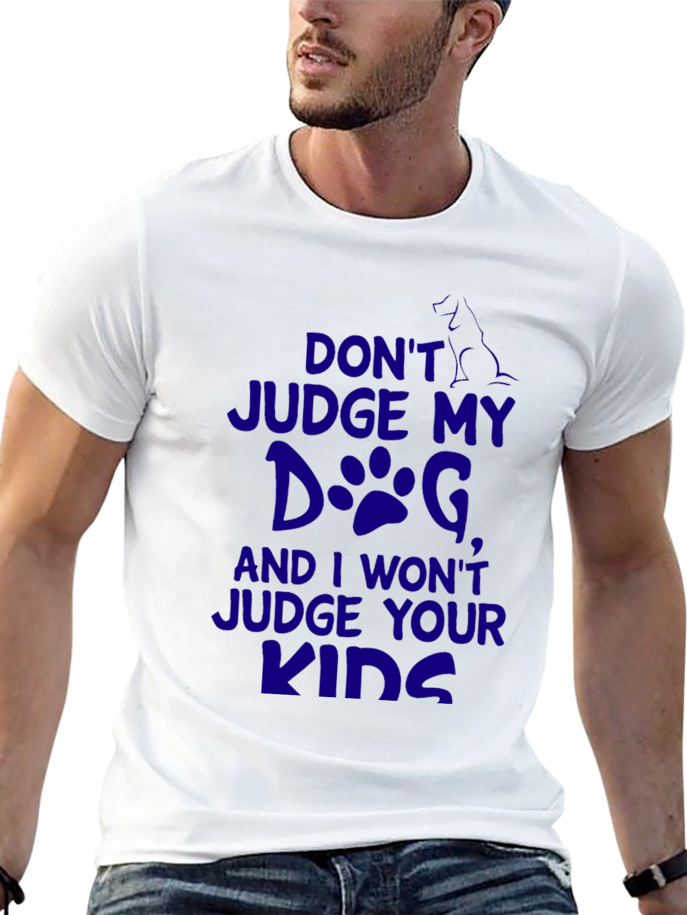 Dog Lover Graphic Tee: Dont Judge My Dog