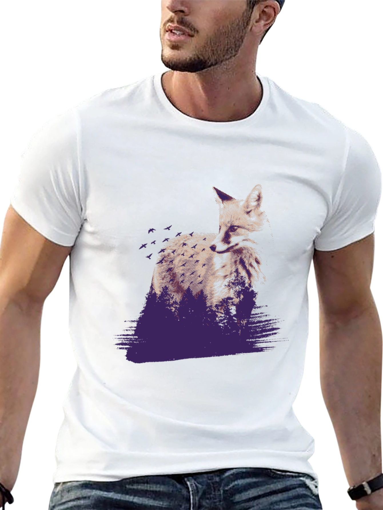 Fox Graphic Tee - Mens Black T-Shirt