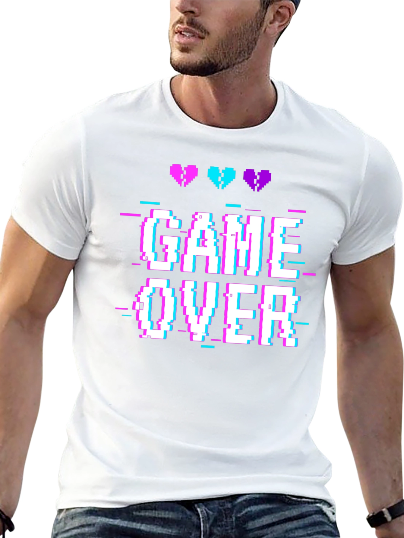 Game Over T-Shirt - Gamer Pixel Art