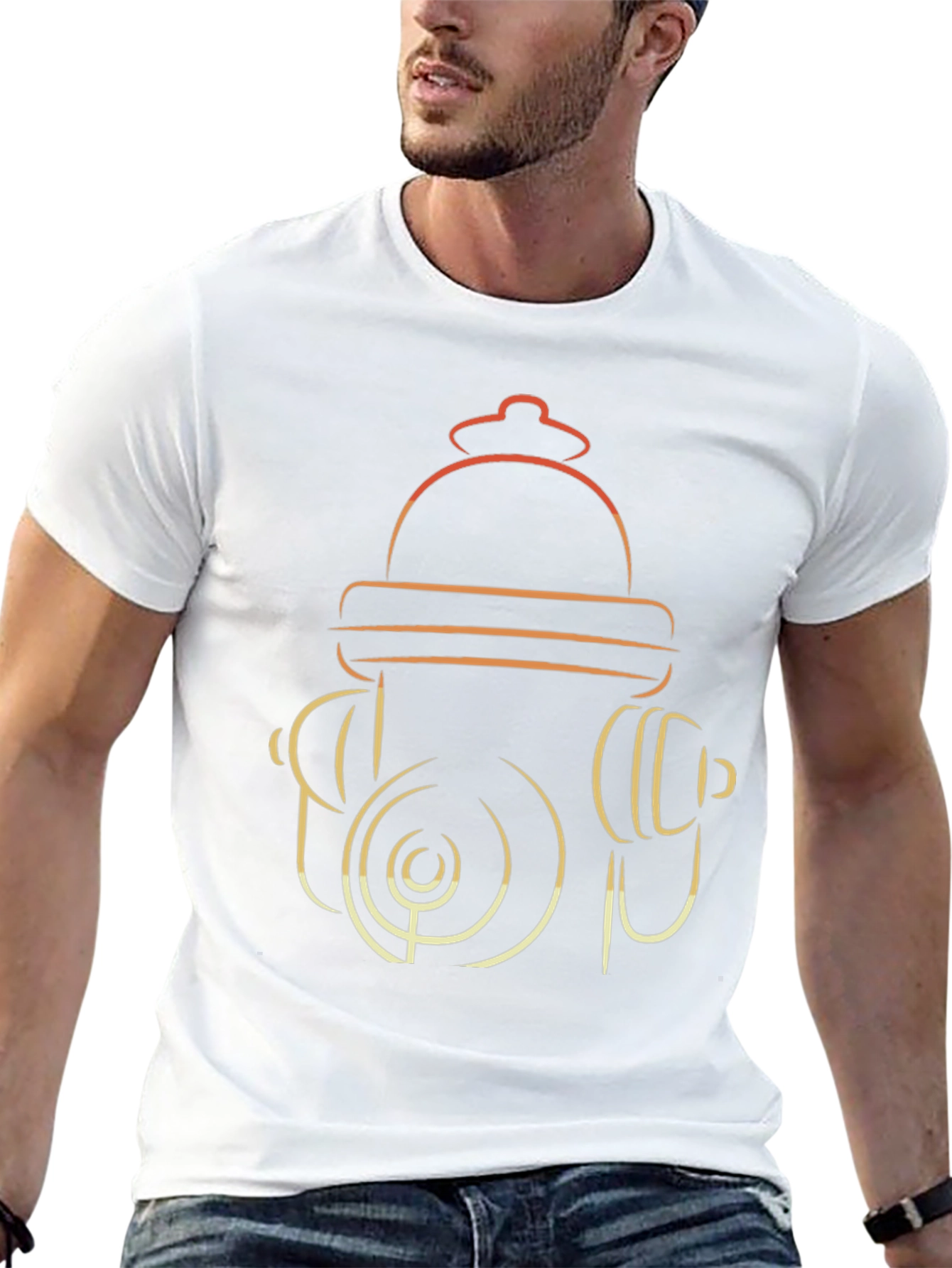 Fire Hydrant Graphic T-Shirt - Modern Design