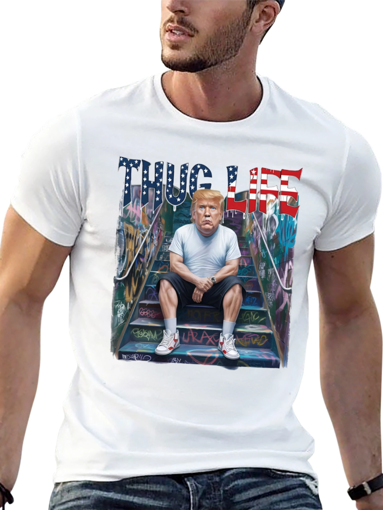 Thug Life Trump Graphic Tee