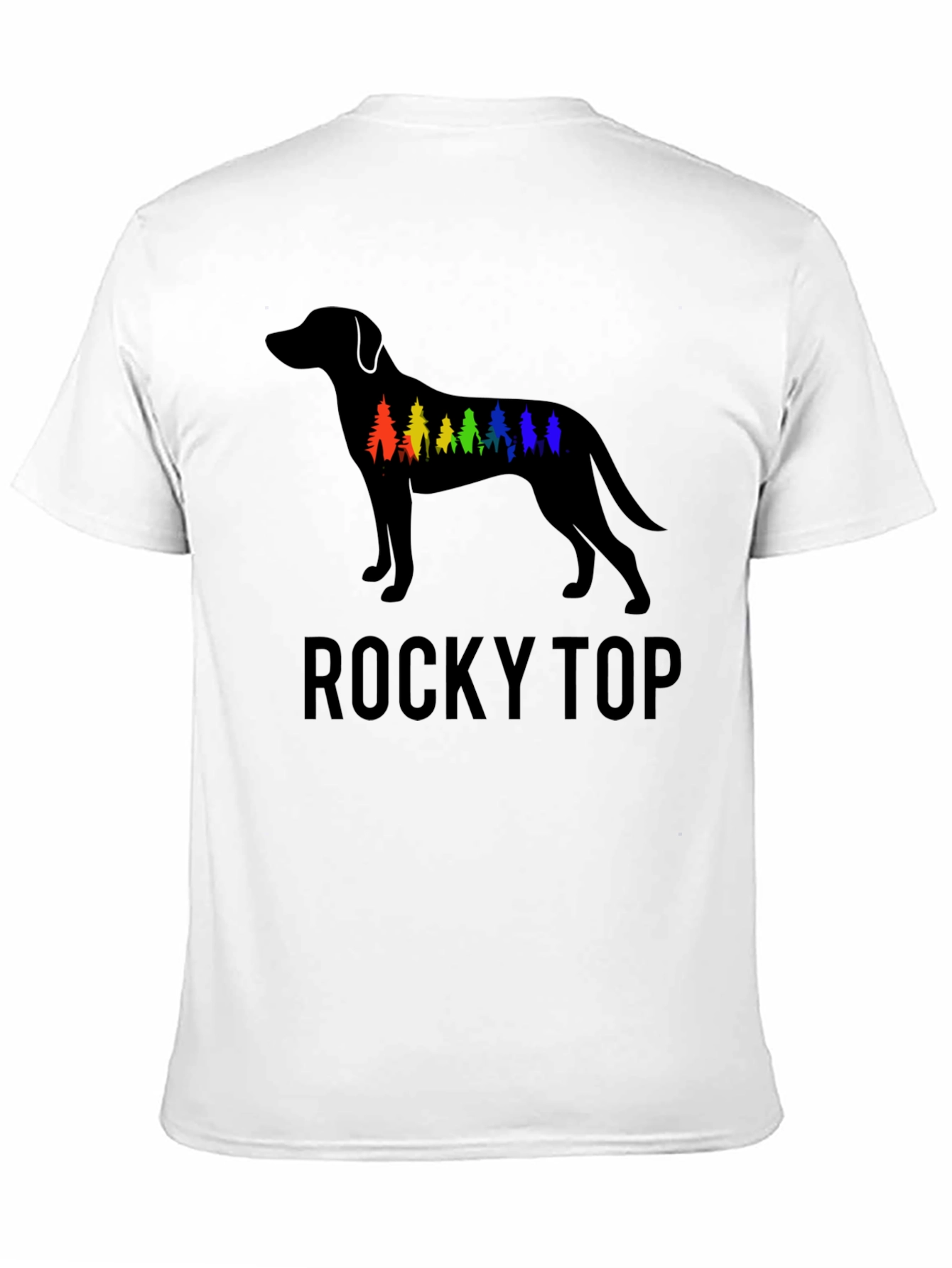 Rocky Top Dog Silhouette Graphic T-Shirt