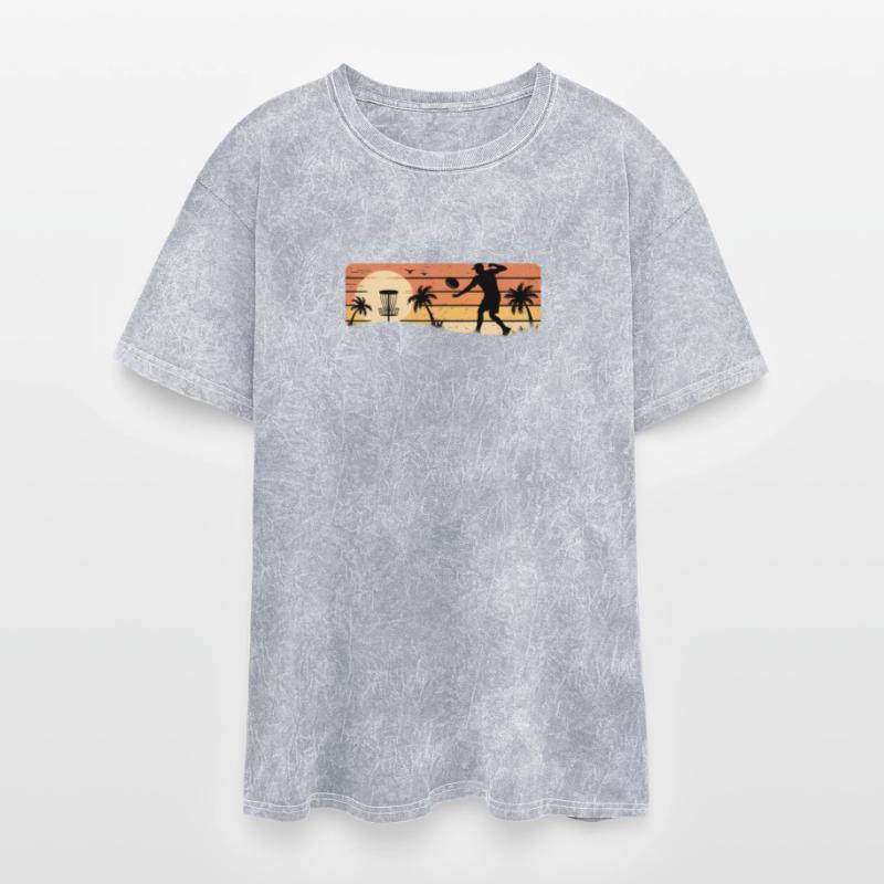 Retro Sunset Frisbee Golf Player Disc Golf