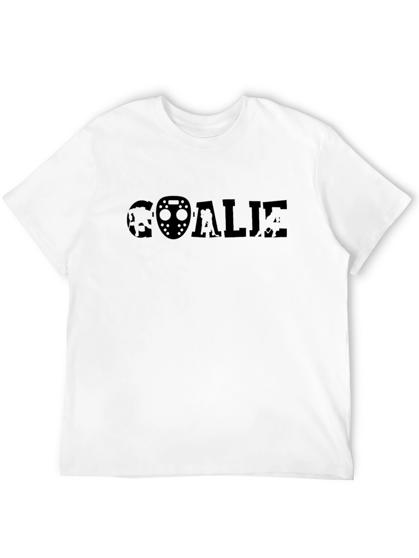 Hockey Goalie Graphic Tee - Black T-Shirt