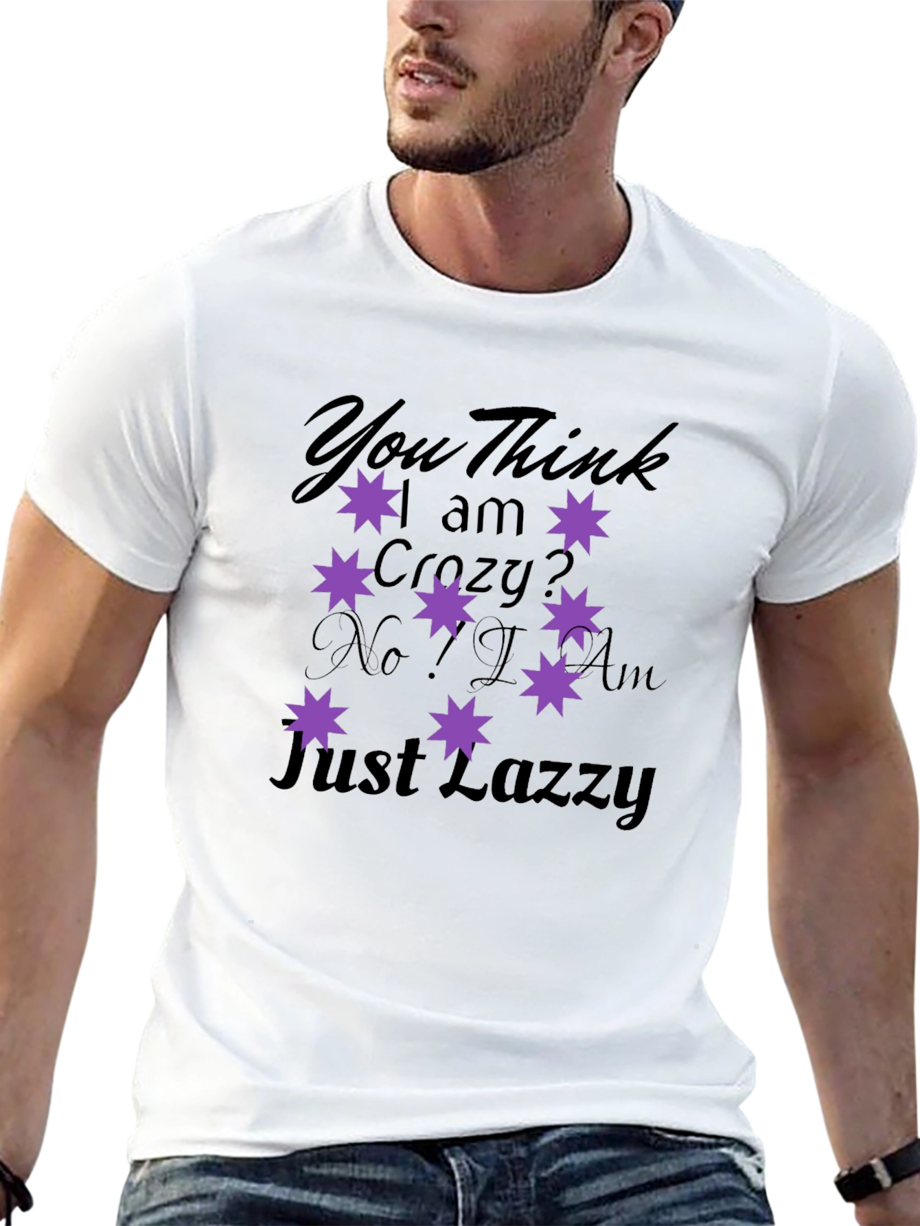 Crazy Lazy T-Shirt - Fun Novelty Tee
