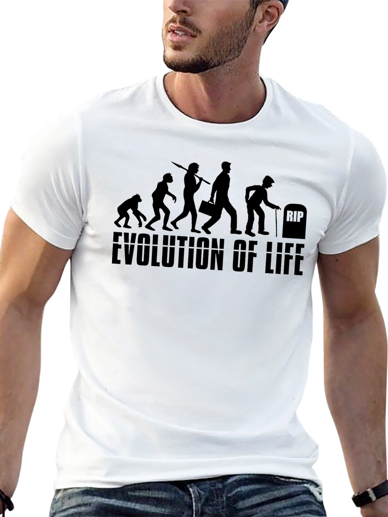 Evolution of Life T-Shirt - Humorous Graphic Tee