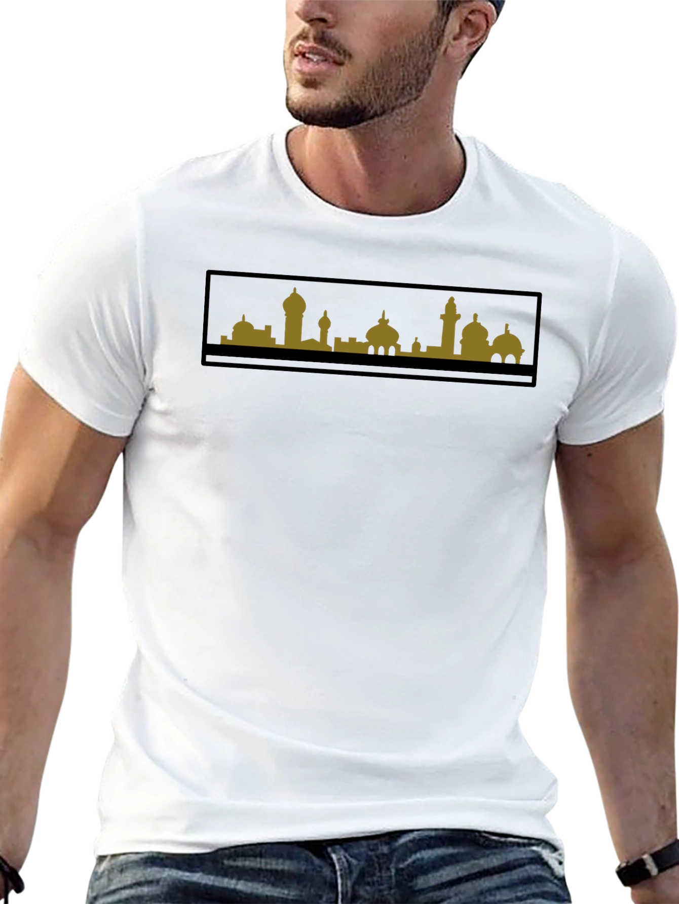 Cityscape Graphic Tee - Mens Black T-Shirt