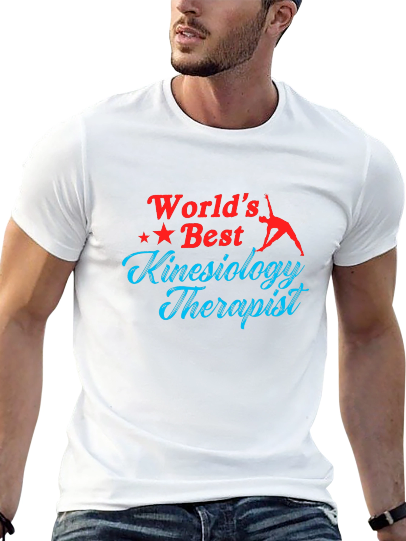 Worlds Best Kinesiology Therapist Black T-Shirt