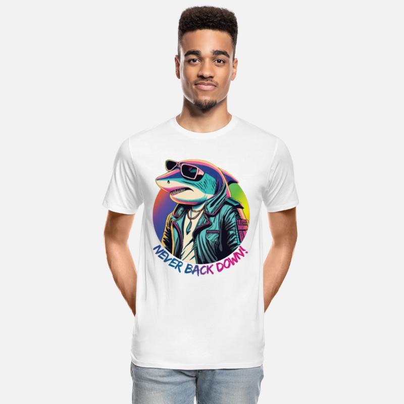 Sad shark in sunglasses