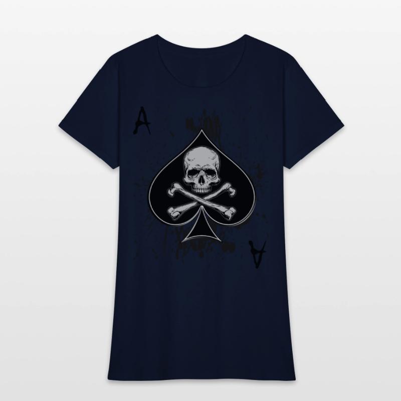 Skull Ace of Spades Playing Card Poker Gift Idea