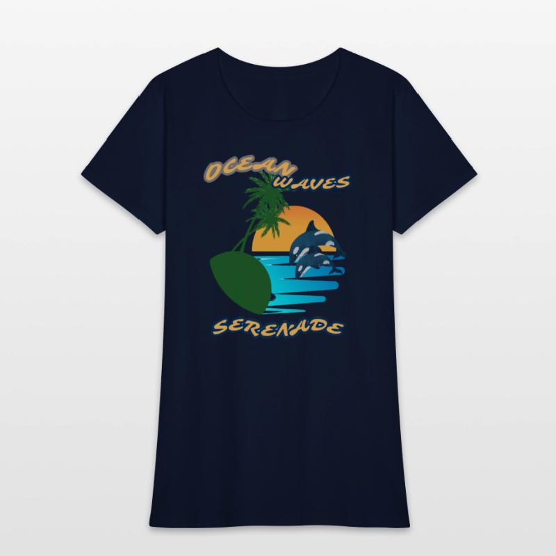Summer serenade Fun day Ocean wave inspired Tee