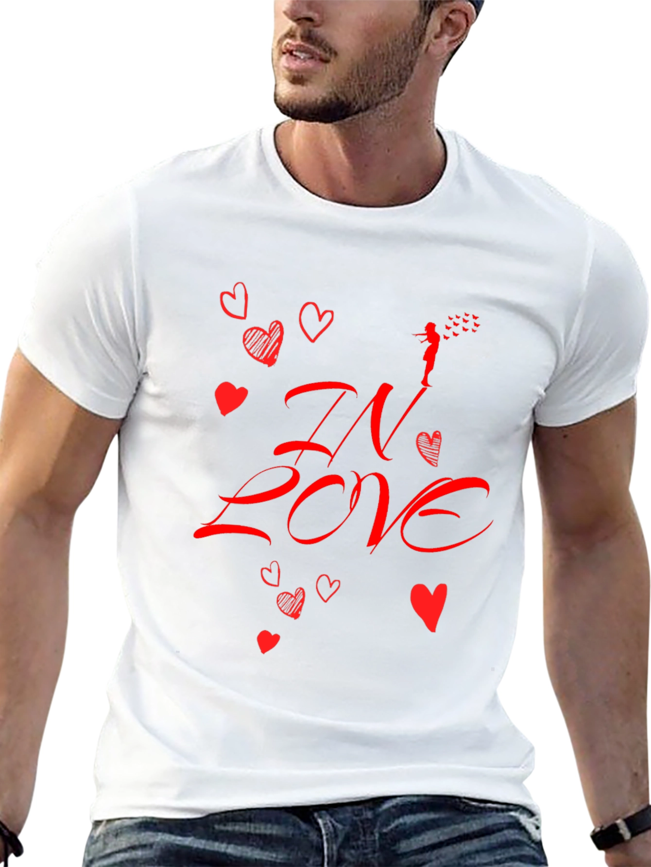 In Love Graphic Tee - Black Casual Shirt