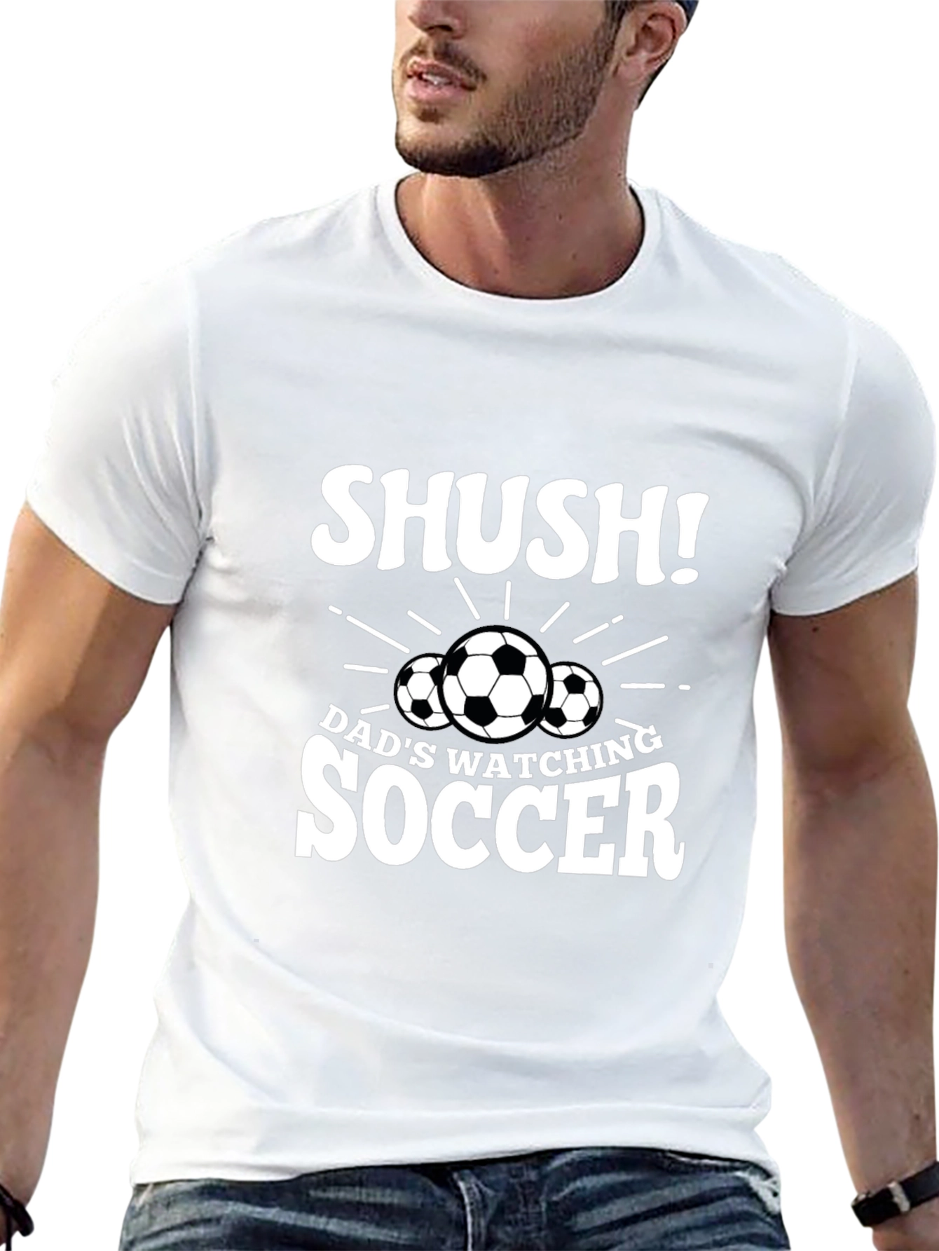 Dads Watching Soccer T-Shirt - Shush!
