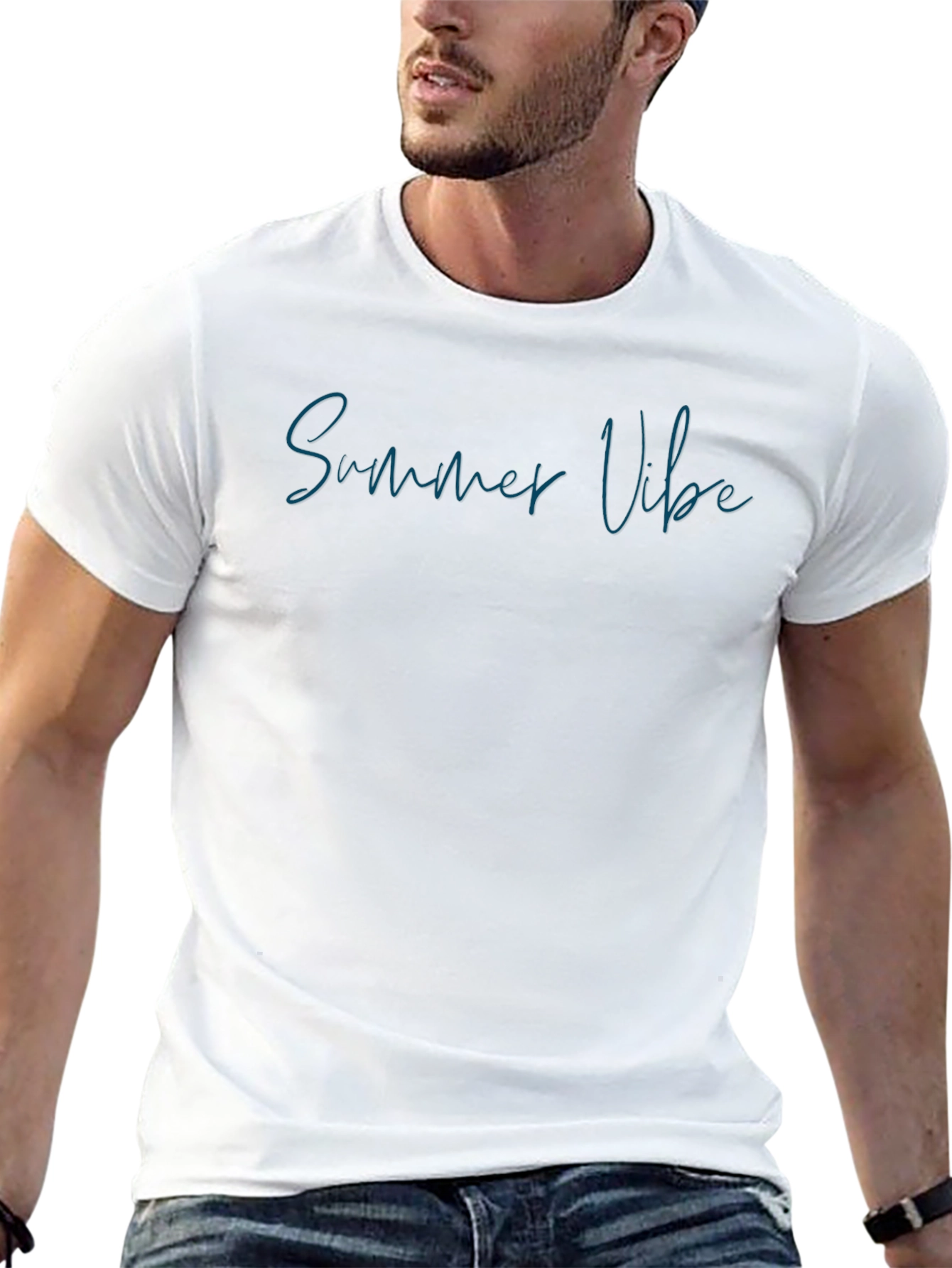 Summer Vibe Black T-Shirt