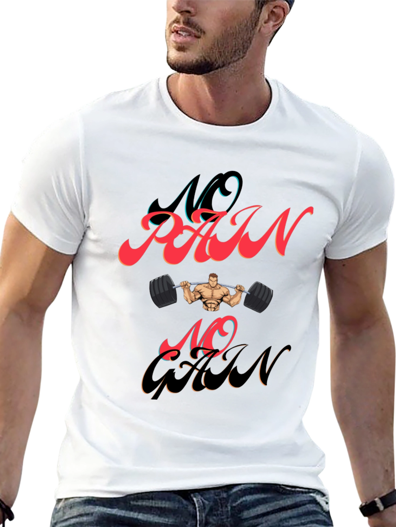 No Pain No Gain Graphic T-Shirt