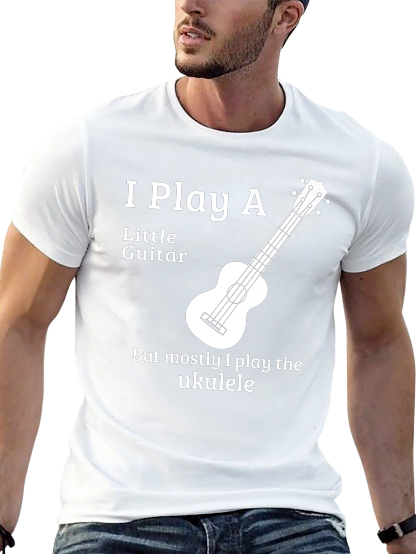 I Play Ukulele Graphic T-Shirt