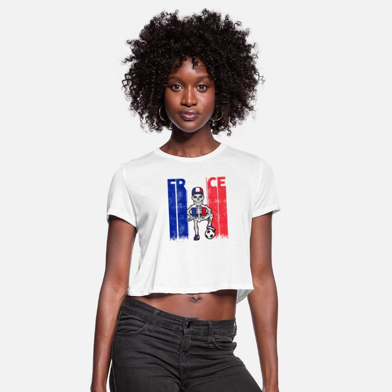 Vintage France Soccer Skeleton Fan Team