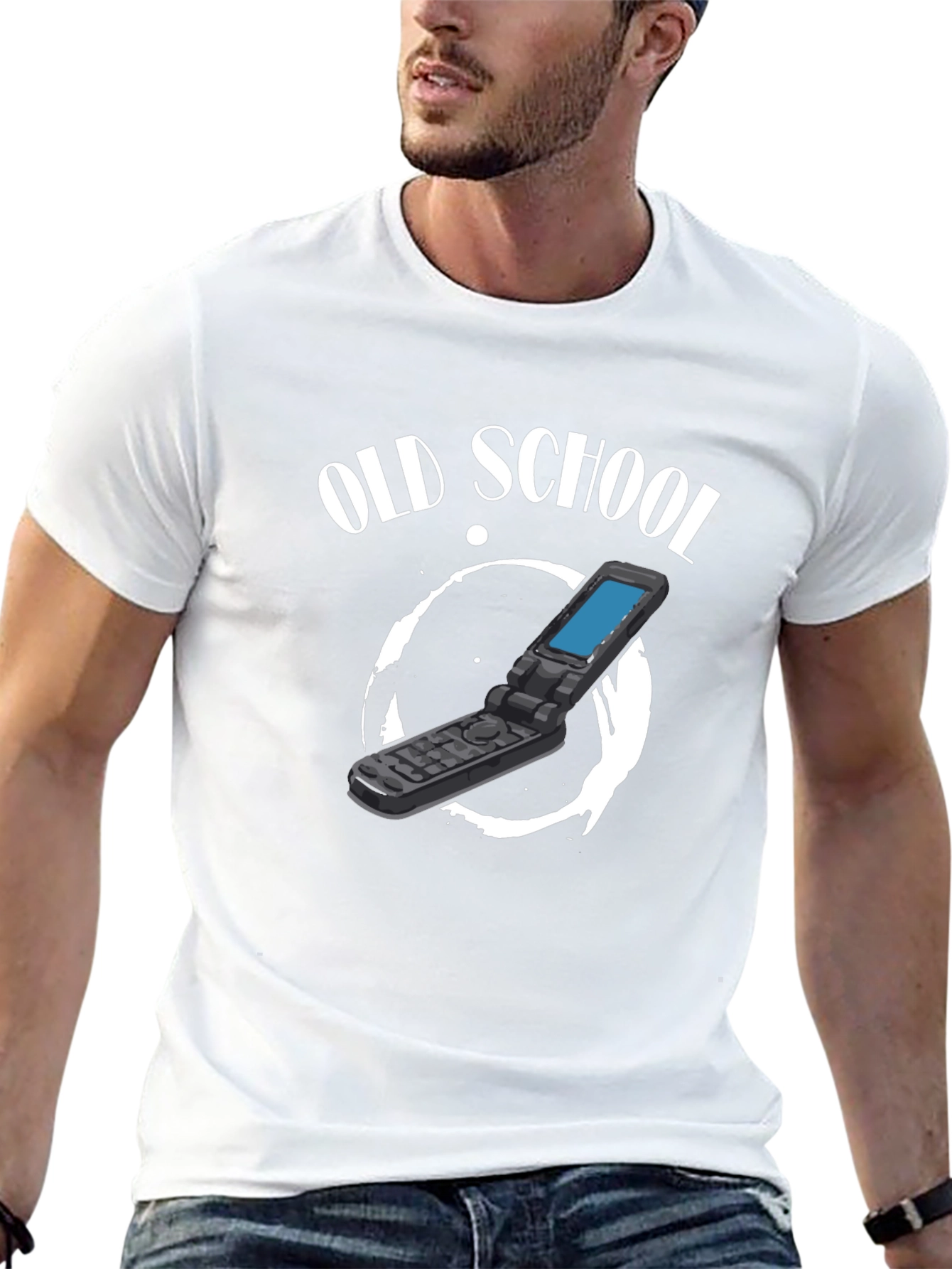 Old School Flip Phone Graphic Tee