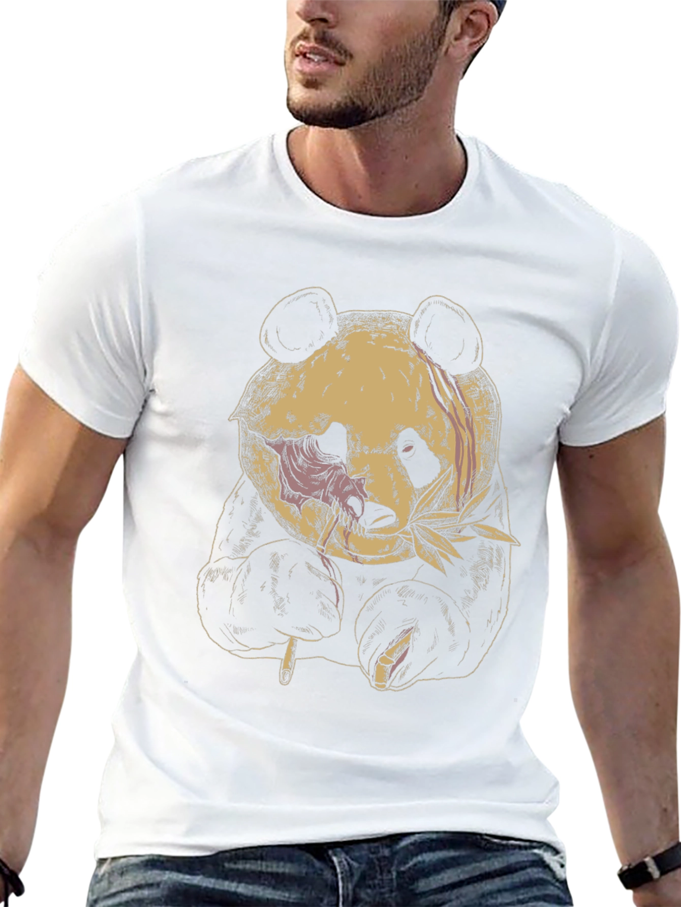 Graphic Panda T-Shirt - Edgy Design