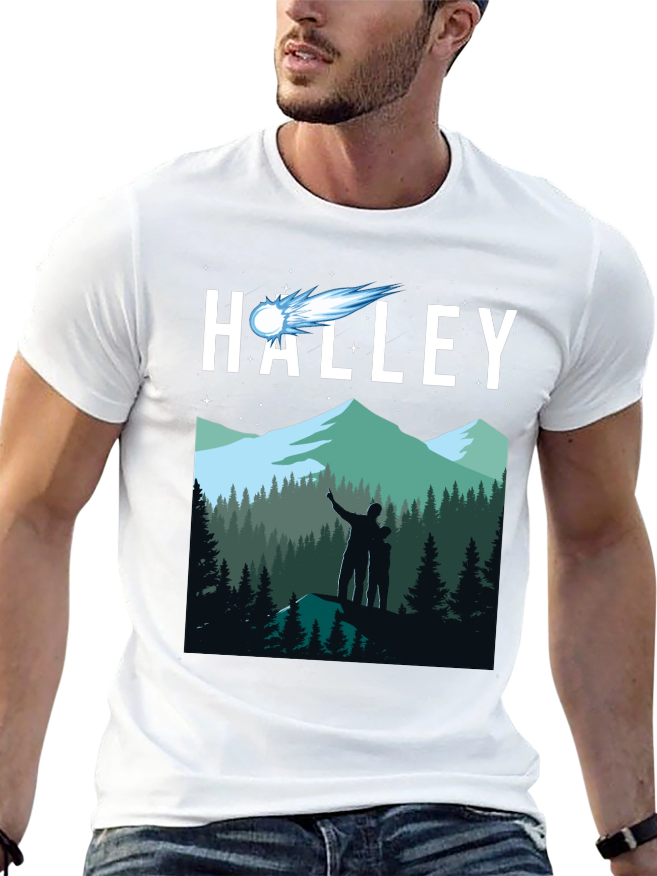 Halley Comet Stargazing T-Shirt