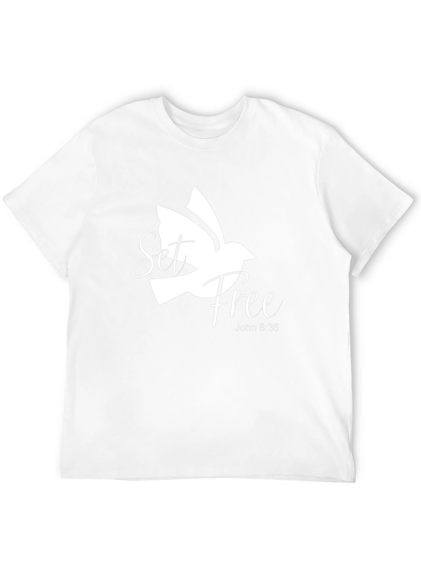 Set Free Dove Graphic Black T-Shirt