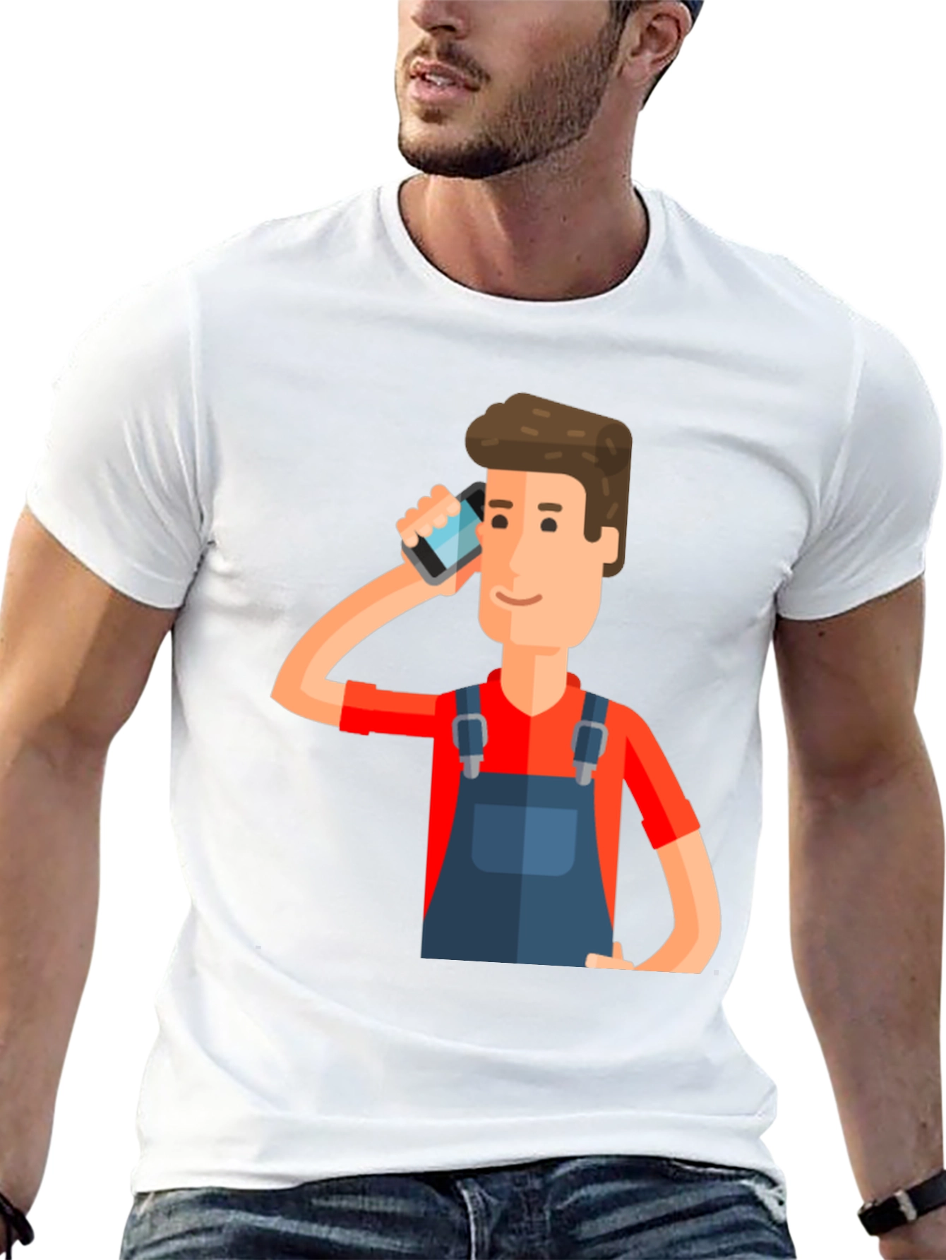 Cartoon Graphic Print T-Shirt