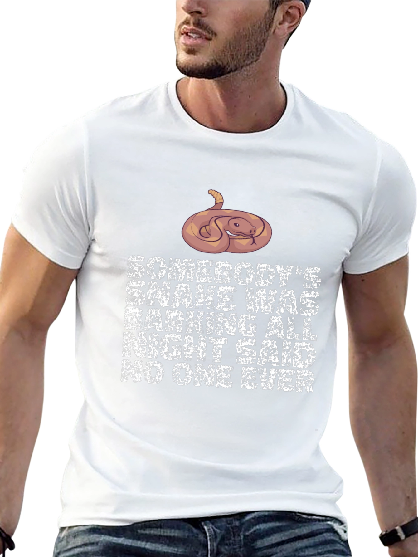 Funny Snake Barking T-Shirt Novelty Reptile Tee