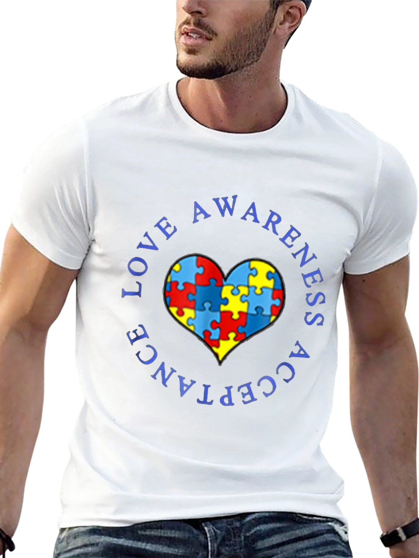 Autism Awareness Love Acceptance T-Shirt