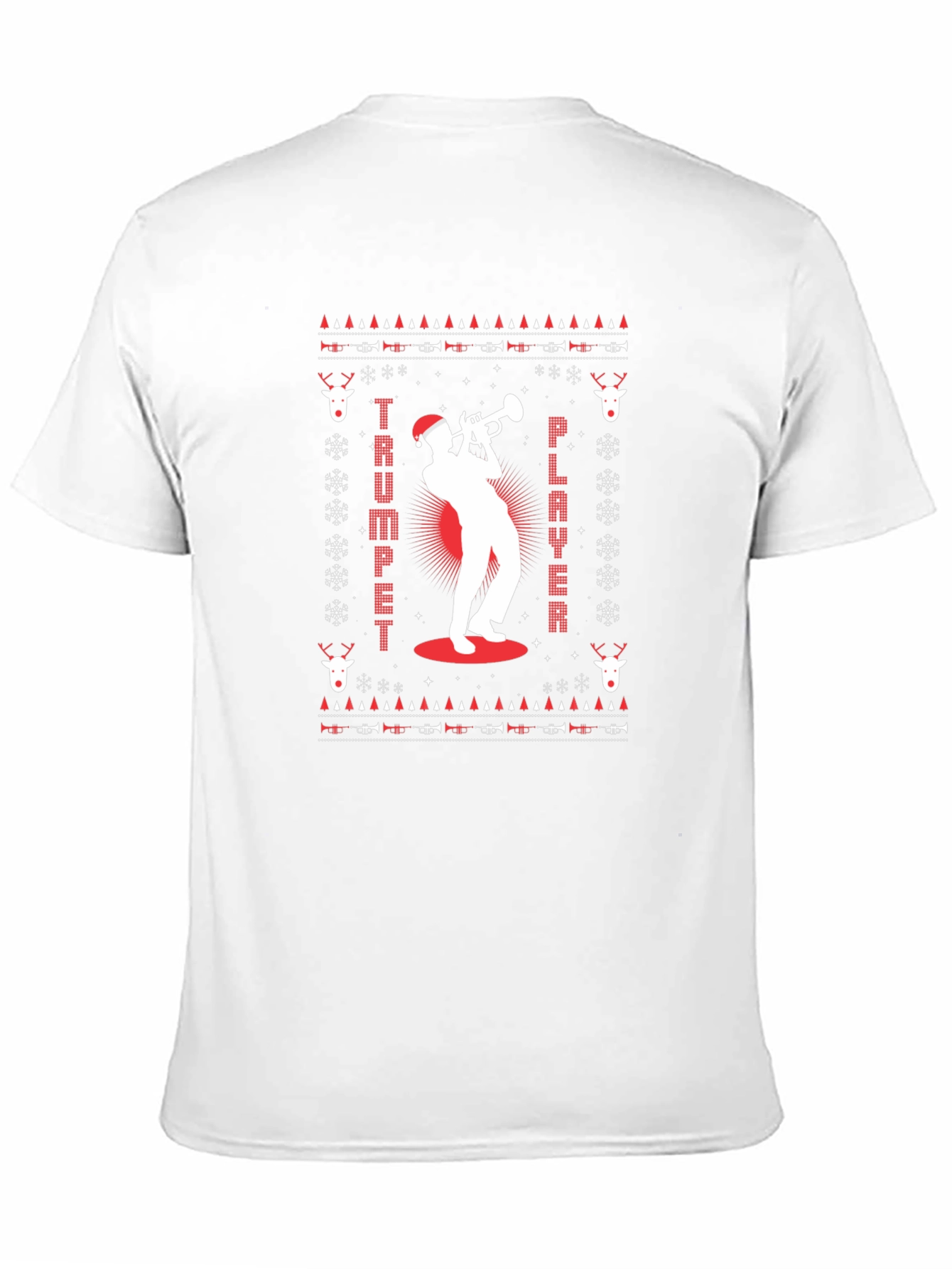Trumpet Player Ugly Christmas T-Shirt
