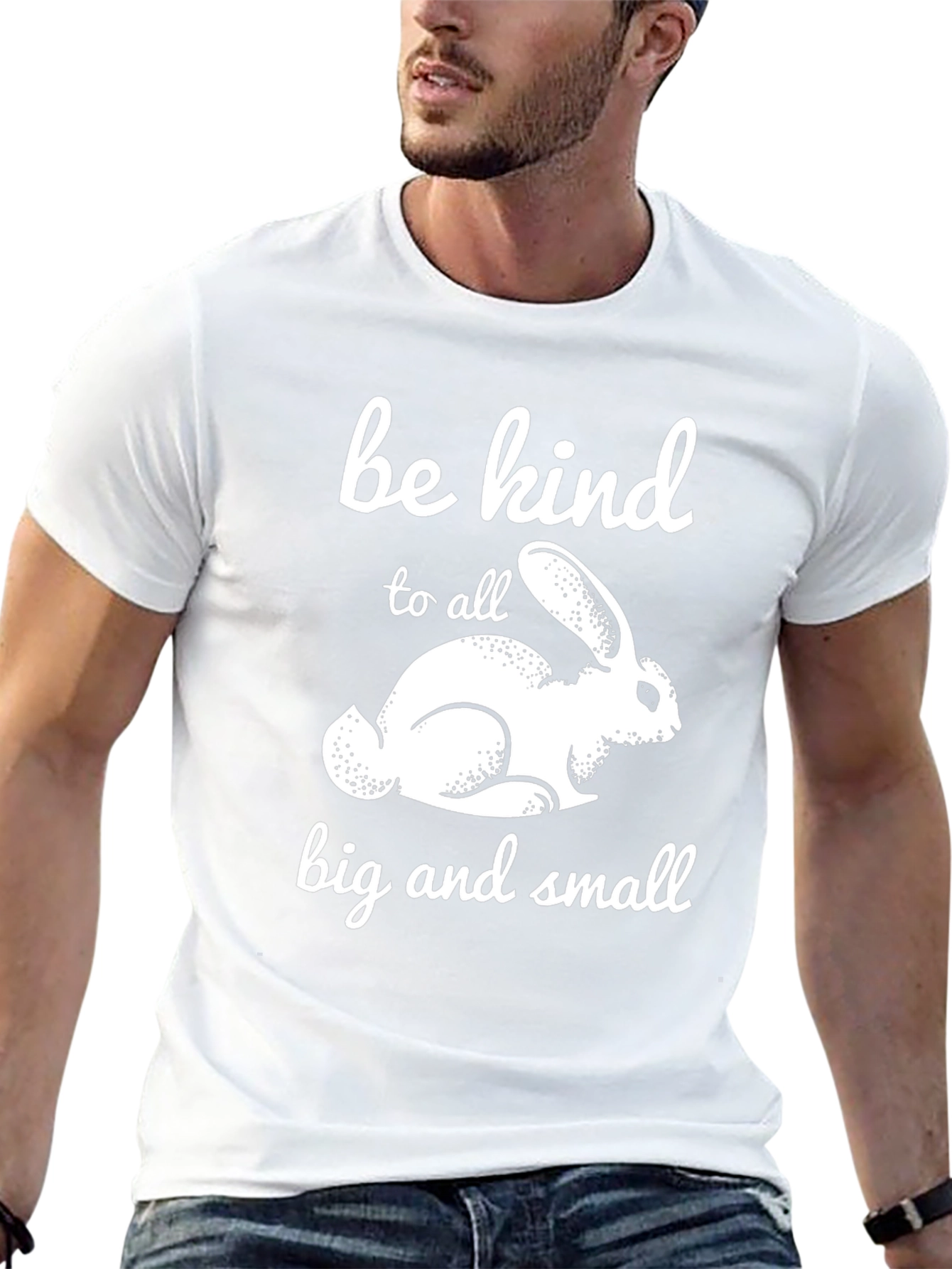 Be Kind Rabbit Graphic T-Shirt