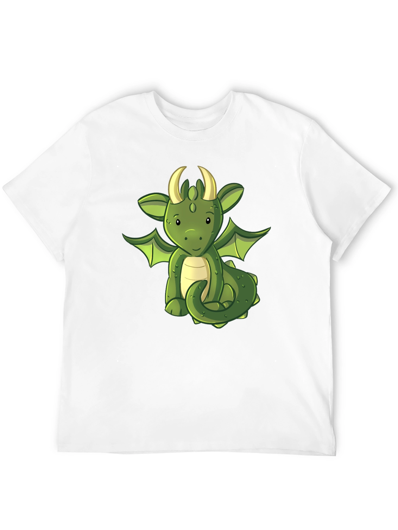 Cute Dragon Graphic T-Shirt - Black Cotton Tee
