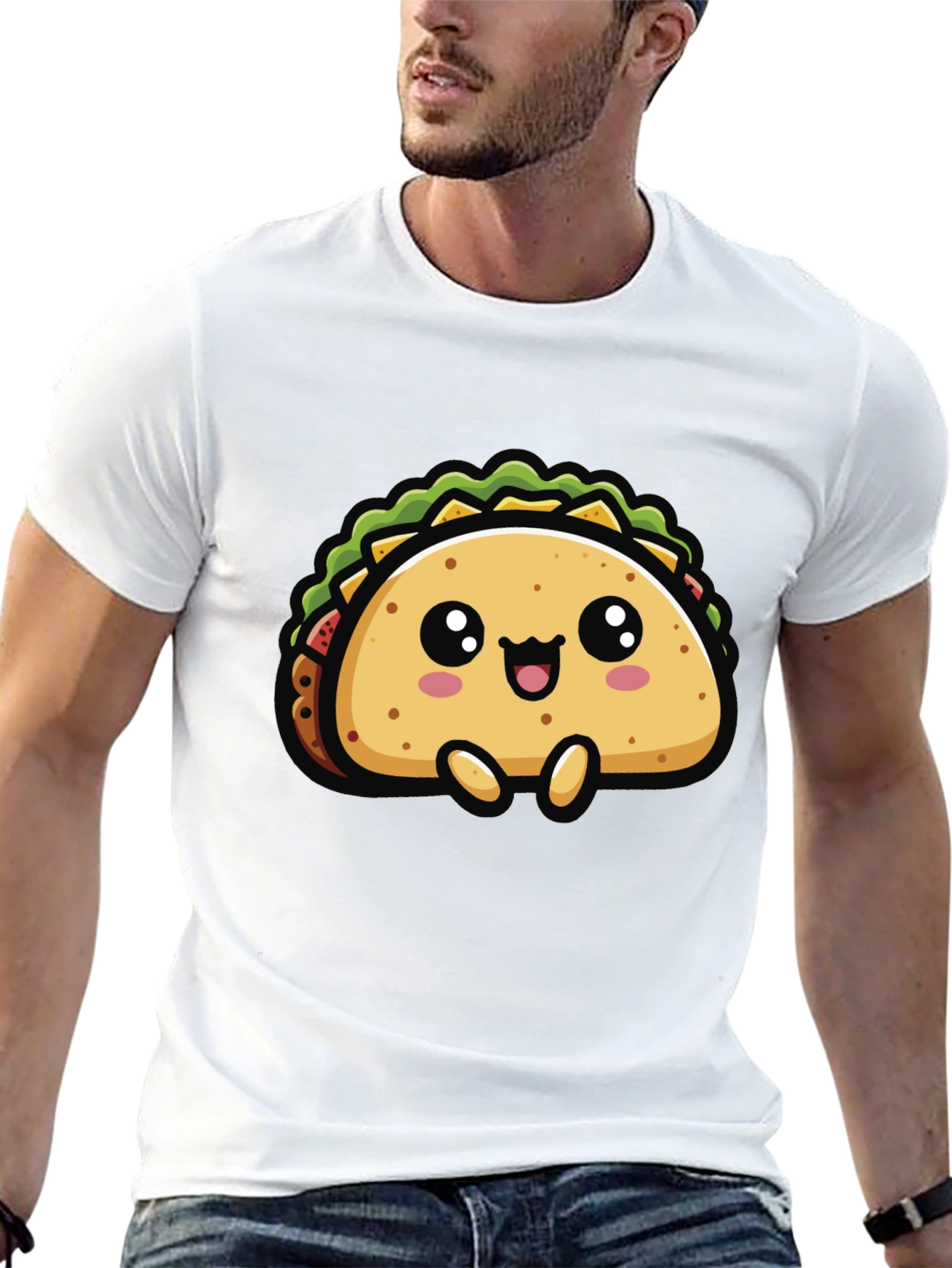 Cute Taco Graphic T-Shirt - Fun Foodie Tee