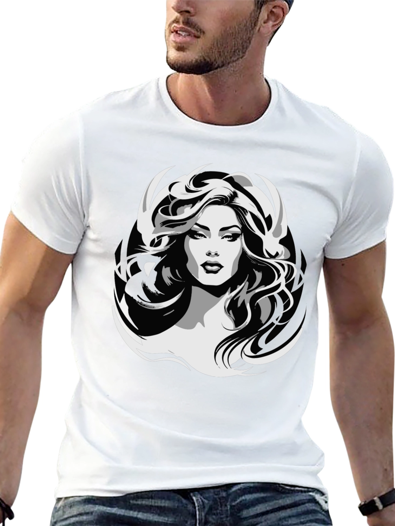 Graphic Print T-Shirt - Woman Design