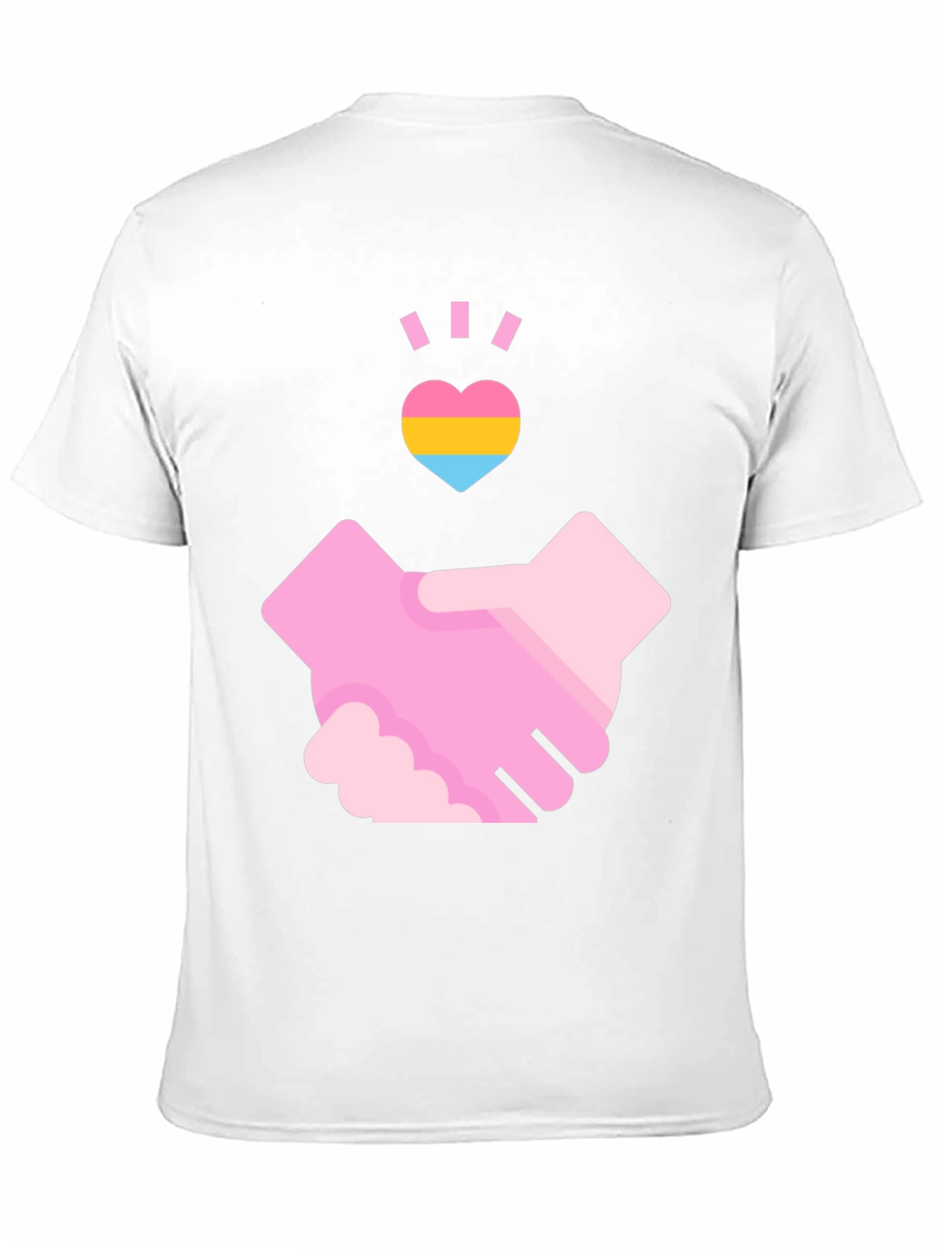 Pansexual Pride Handshake T-Shirt - Love & Support