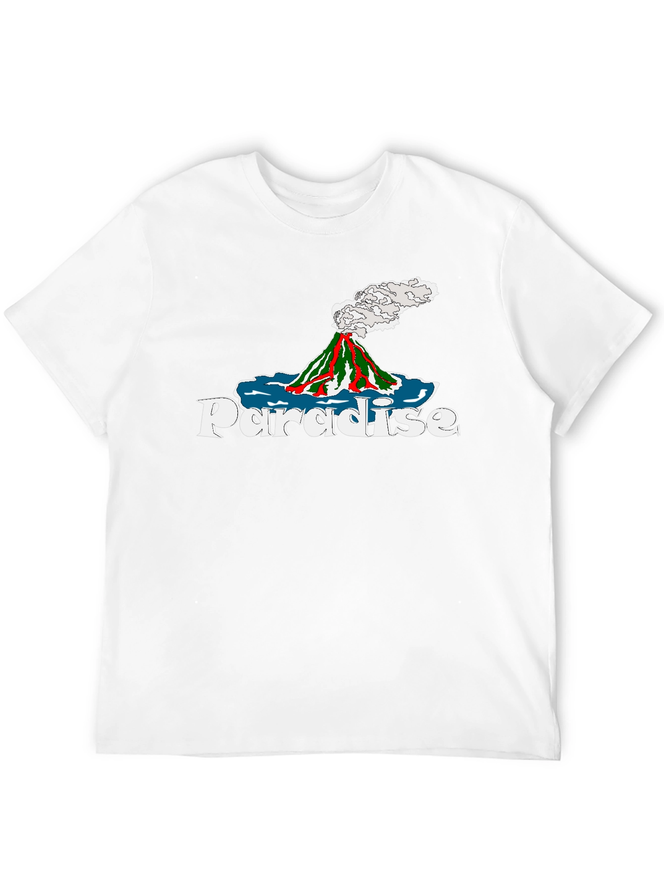 Paradise Volcano Graphic Tee - Island Style