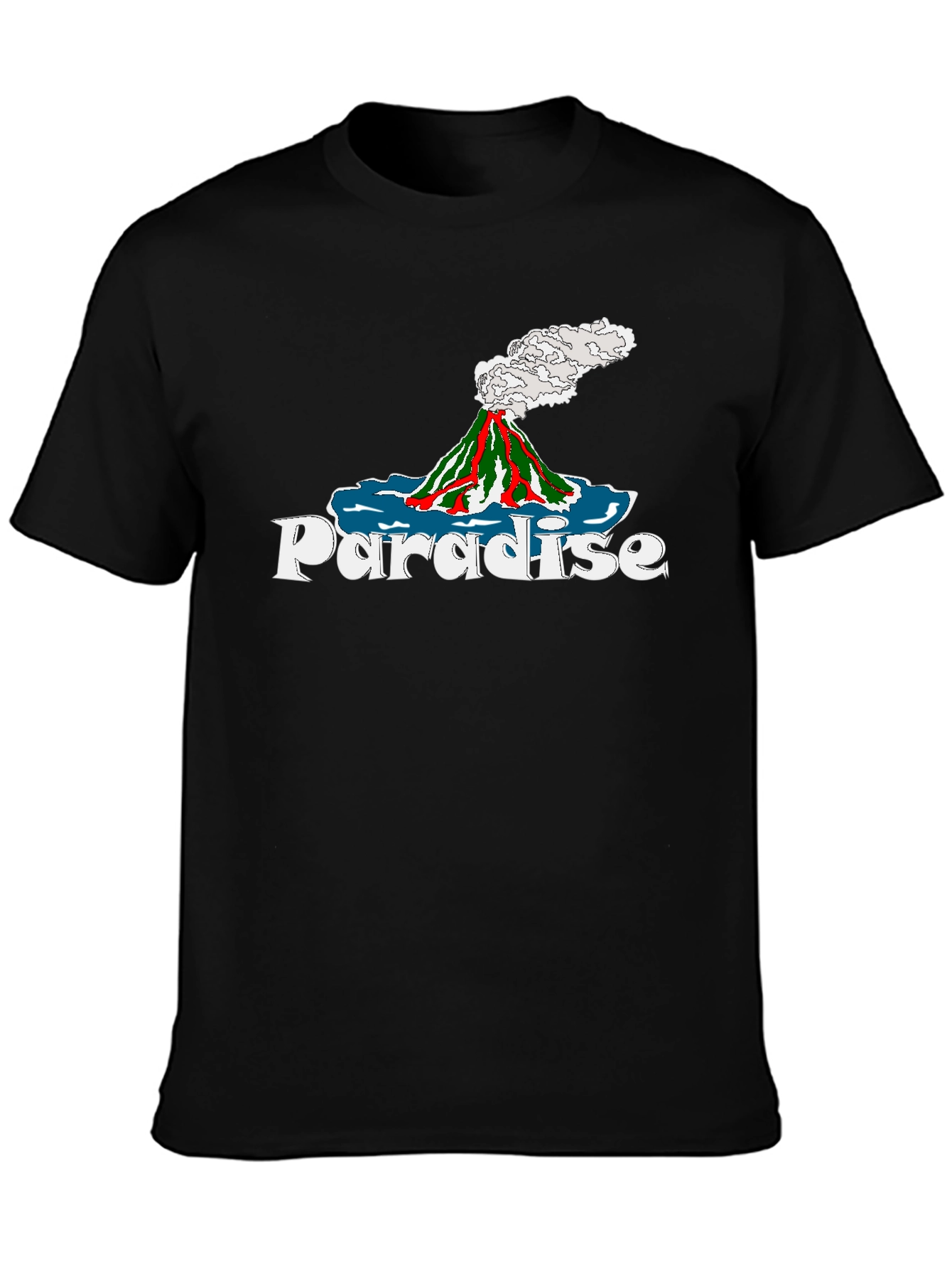 Paradise Volcano Graphic Tee - Island Style