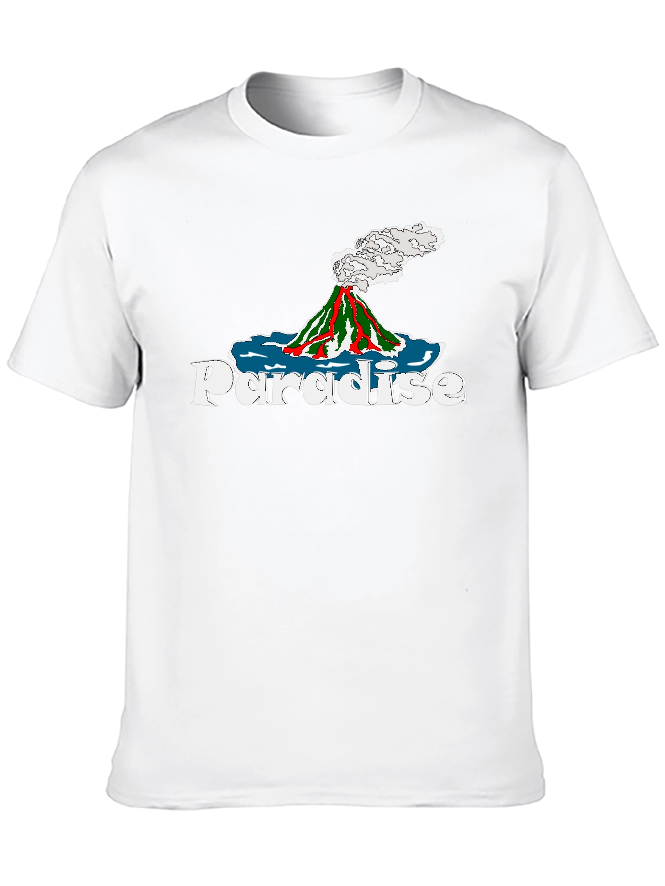 Paradise Volcano Graphic Tee - Island Style