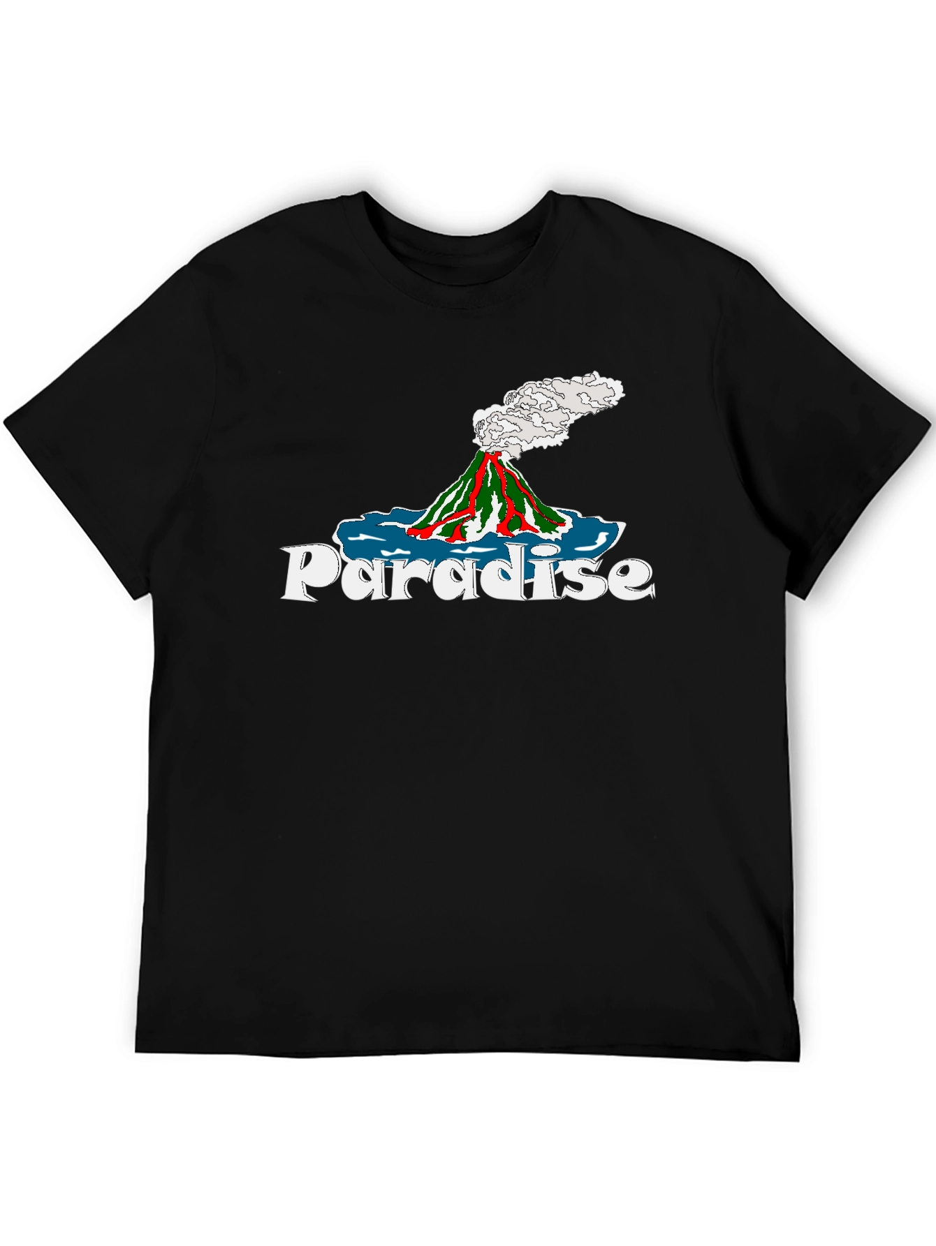 Paradise Volcano Graphic Tee - Island Style