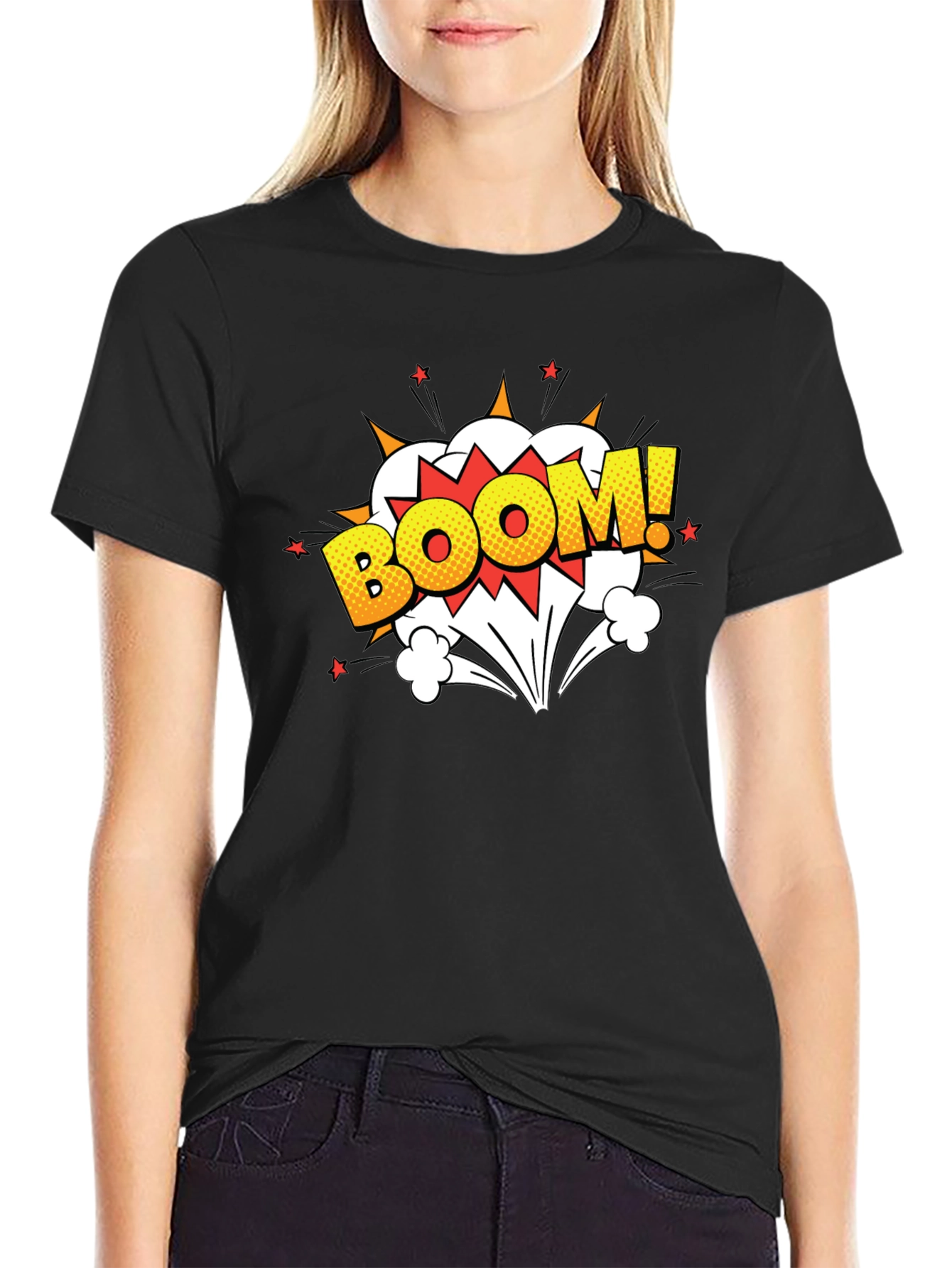 Comic BOOM! Graphic Black T-Shirt