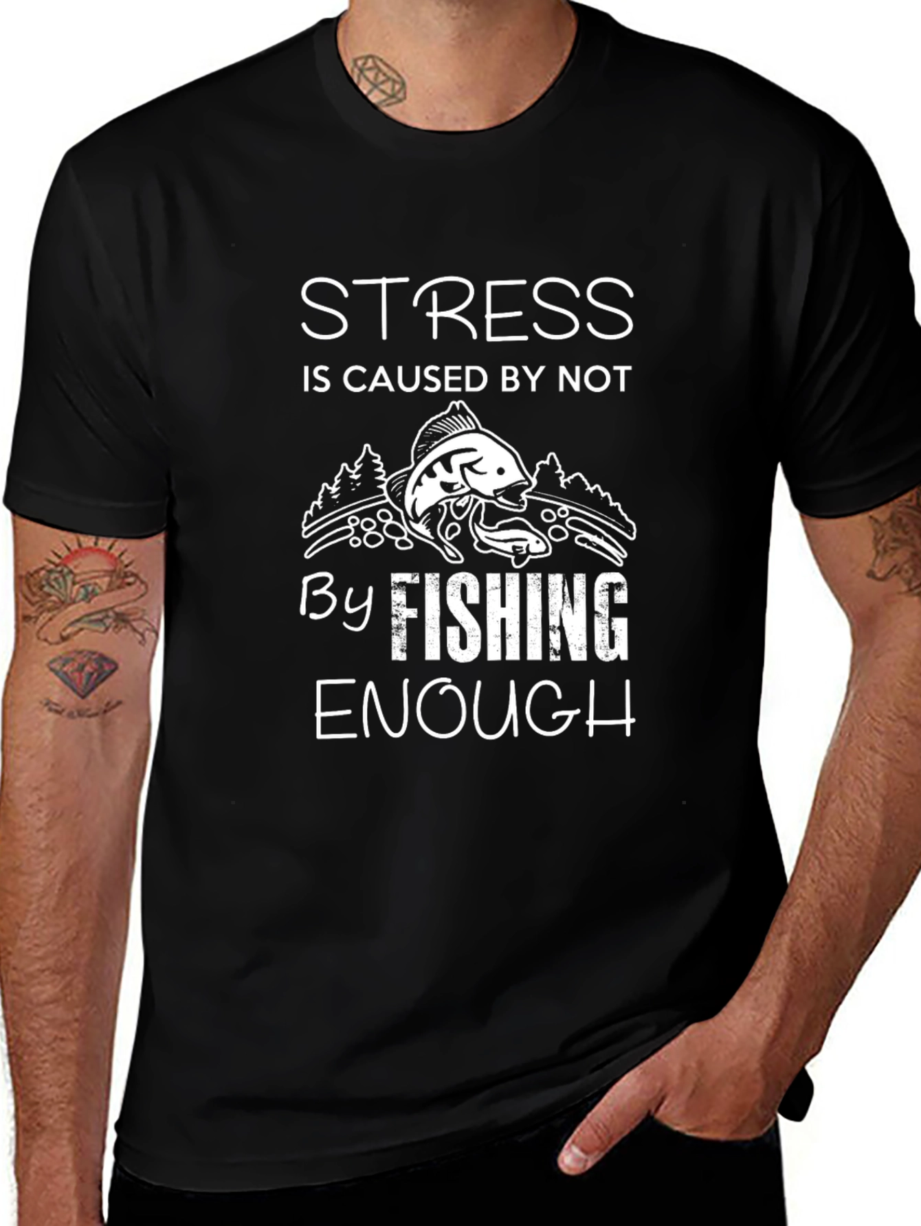 Funny Fishing T-Shirt - Stress Relief Angler Tee