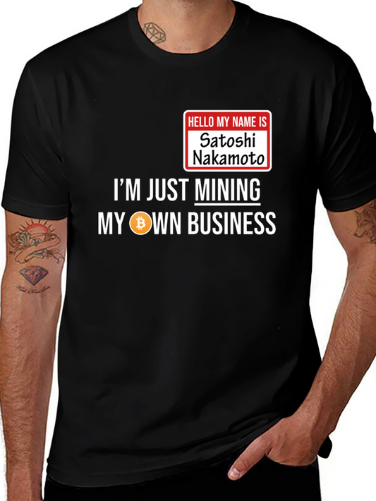 Satoshi Nakamoto Bitcoin Mining T-Shirt