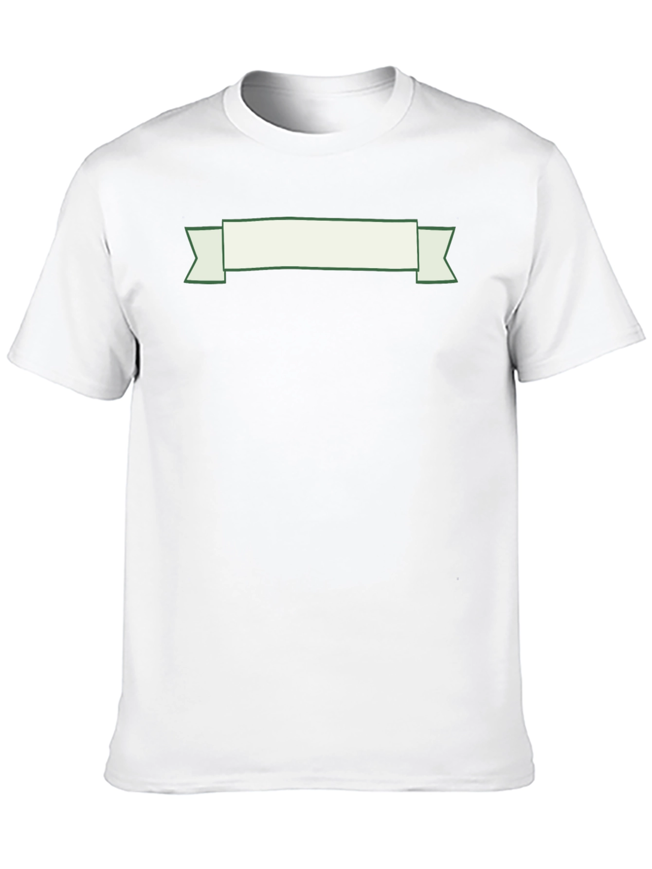 Black T-Shirt with Decorative Banner