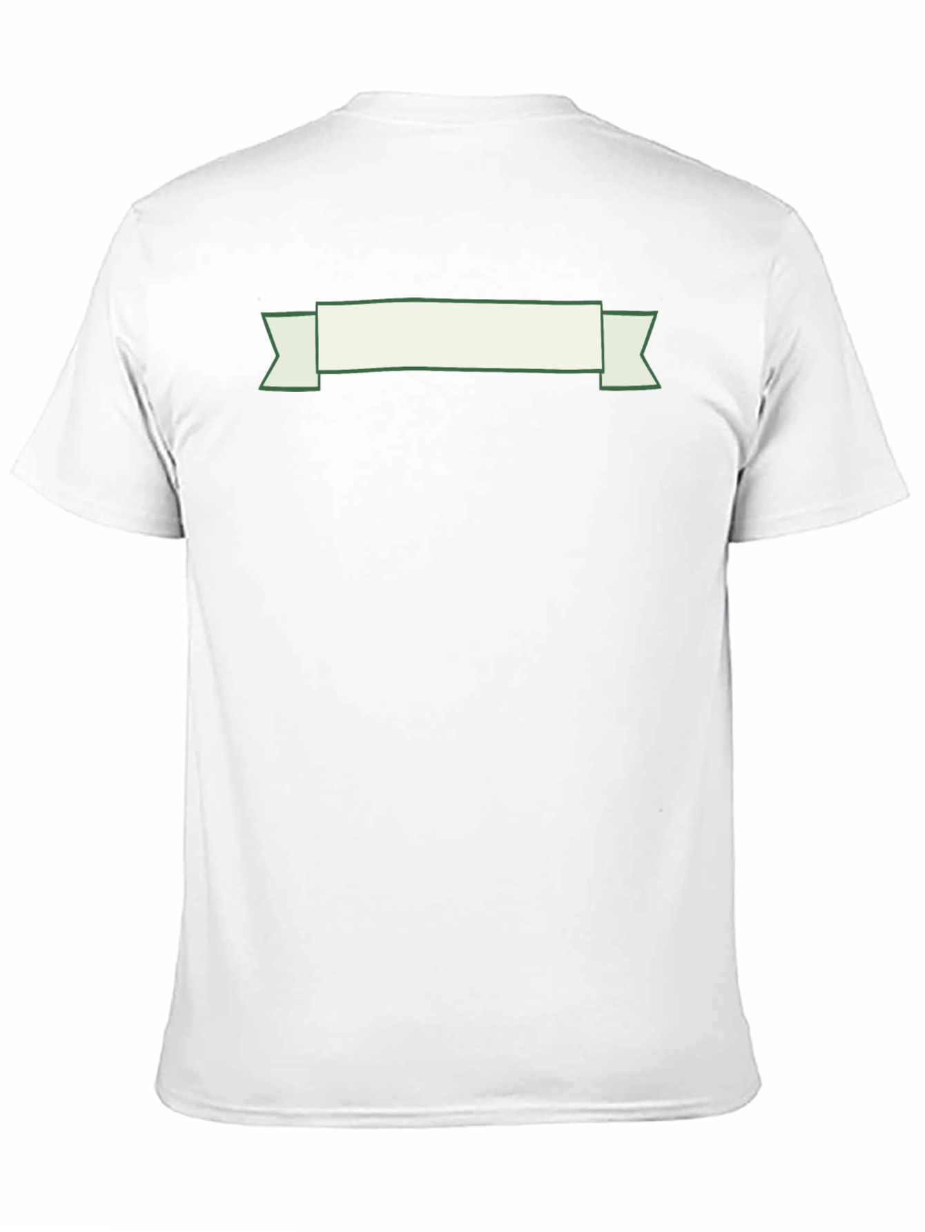 Black T-Shirt with Decorative Banner
