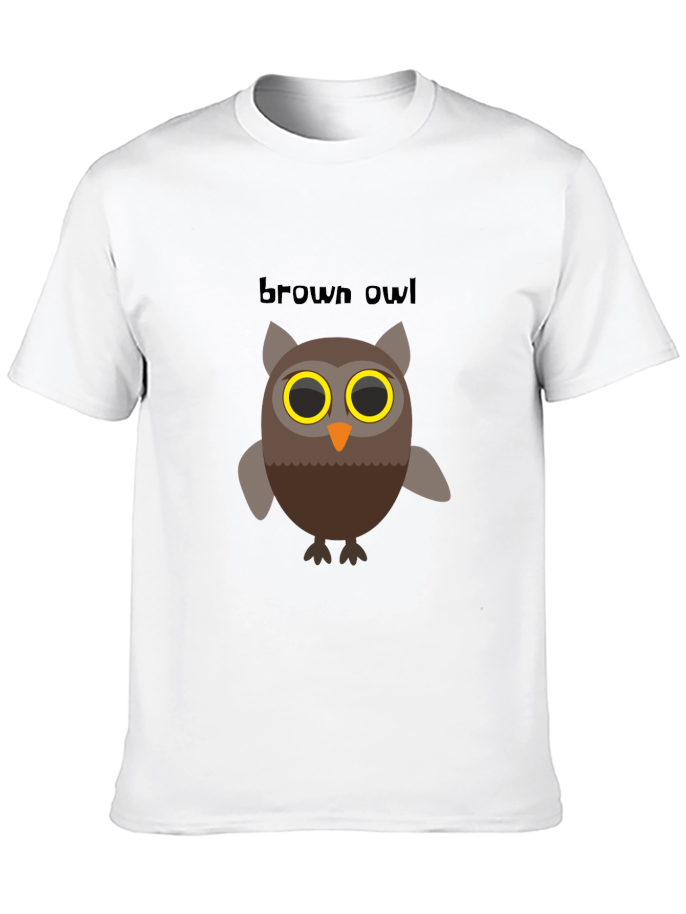 Brown Owl Graphic Tee - Mens Black T-Shirt